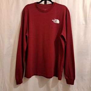 The North Face Exploration Without Compromise Mens Long Sleeves Size LG, Red